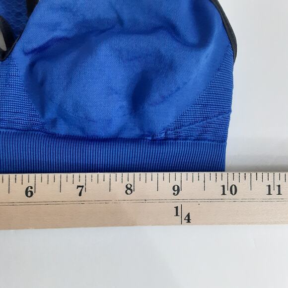 Lululemon Go Steady Seamless Sports Bra Racerback Blue Womens 4 Athletic Dance - Picture 5 of 6